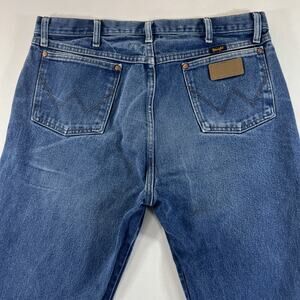 Wrangler Jeans Mens 37x38 (Tag 38x38) Blue Cowboy Cut Western Ranchwear 13MWZ
